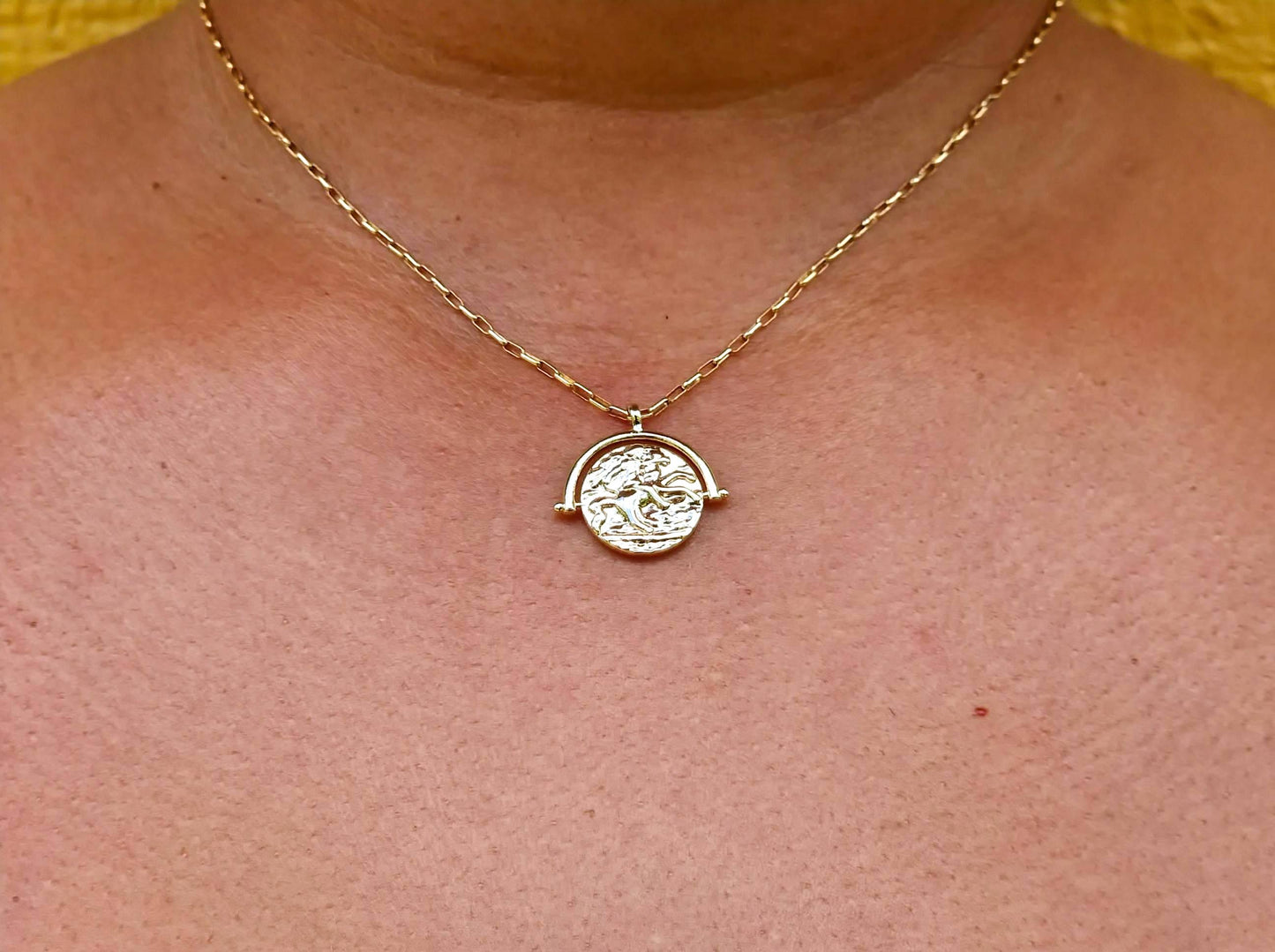 Baby Link with Coin Necklace