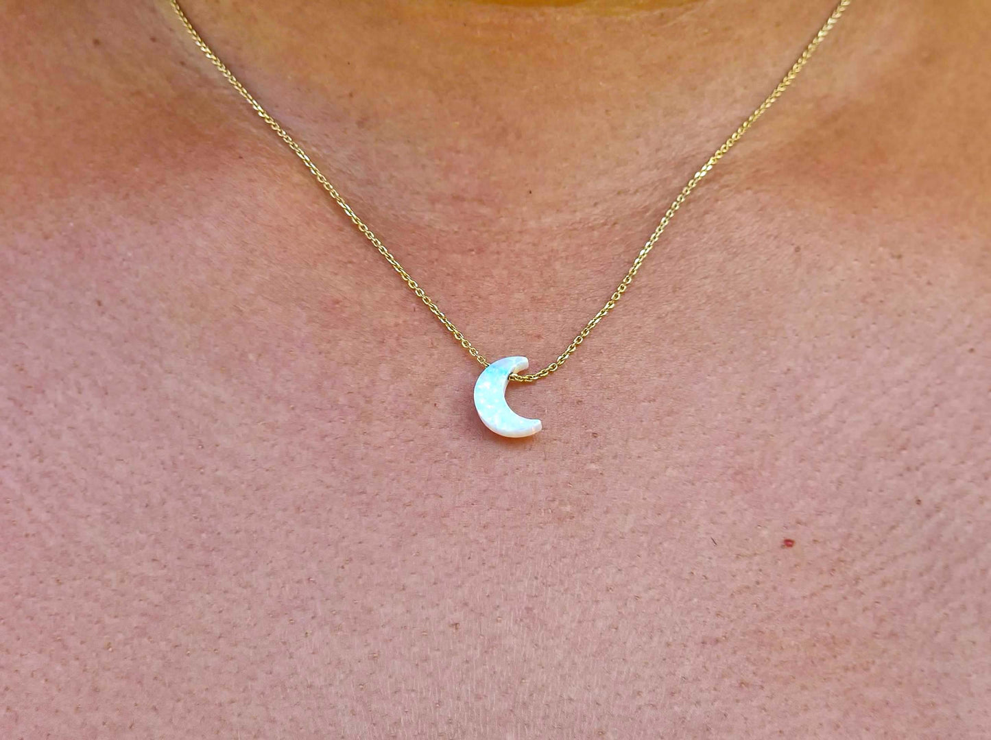 Opalite Moon Necklace